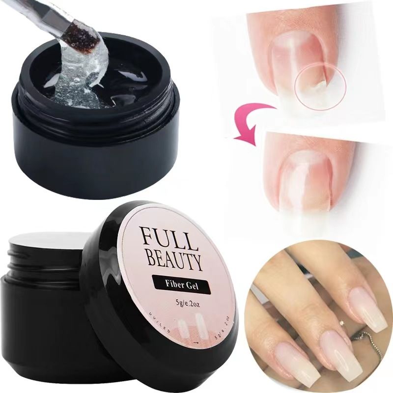 Nail Repair Protection Gel, Stick on False Nails Tip for Women, Nail Repair Kit for Split Natural Nail, Clear Builder Base Gel Designed for Women