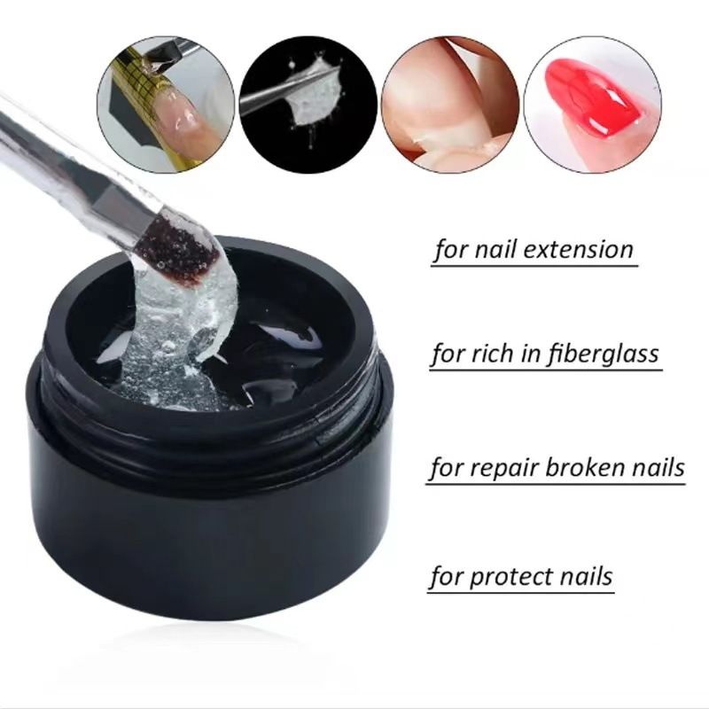 Nail Repair Protection Gel, Stick on False Nails Tip for Women, Nail Repair Kit for Split Natural Nail, Clear Builder Base Gel Designed for Women