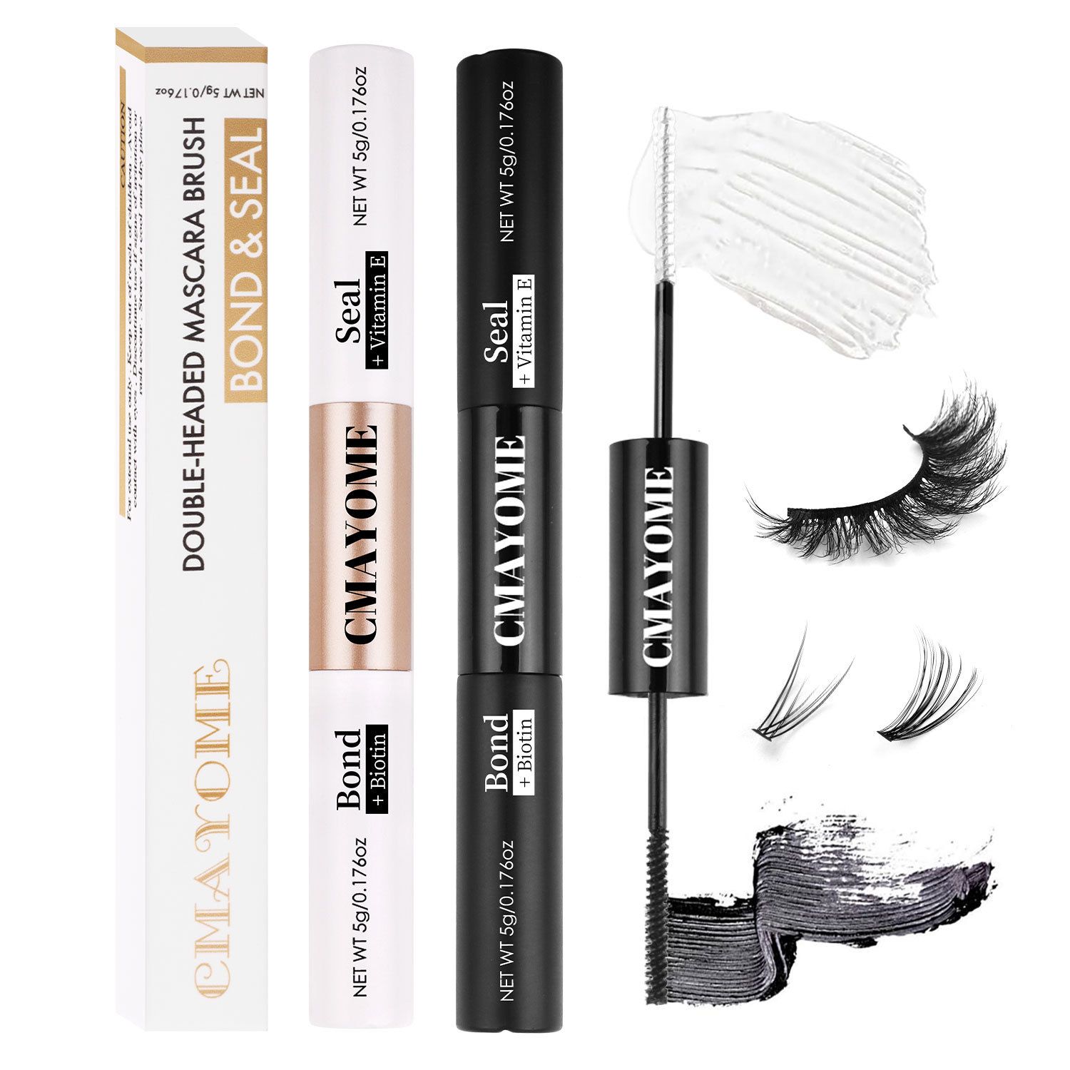 Double DIY Segmented False Eyelash Glue Self-grafting Quick-drying Eyelash Glue False Eyelash Glue Waterproof Eye Lash Cosmetic Tools False Eyelashes Makeup