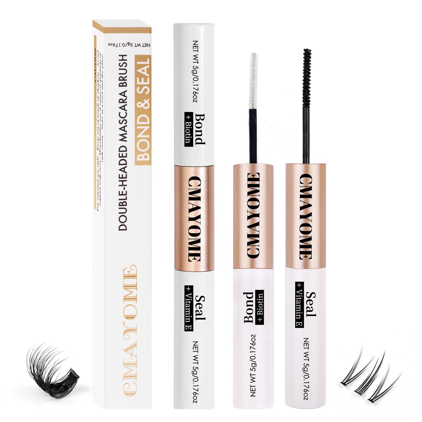 Double DIY Segmented False Eyelash Glue Self-grafting Quick-drying Eyelash Glue False Eyelash Glue Waterproof Eye Lash Cosmetic Tools False Eyelashes Makeup