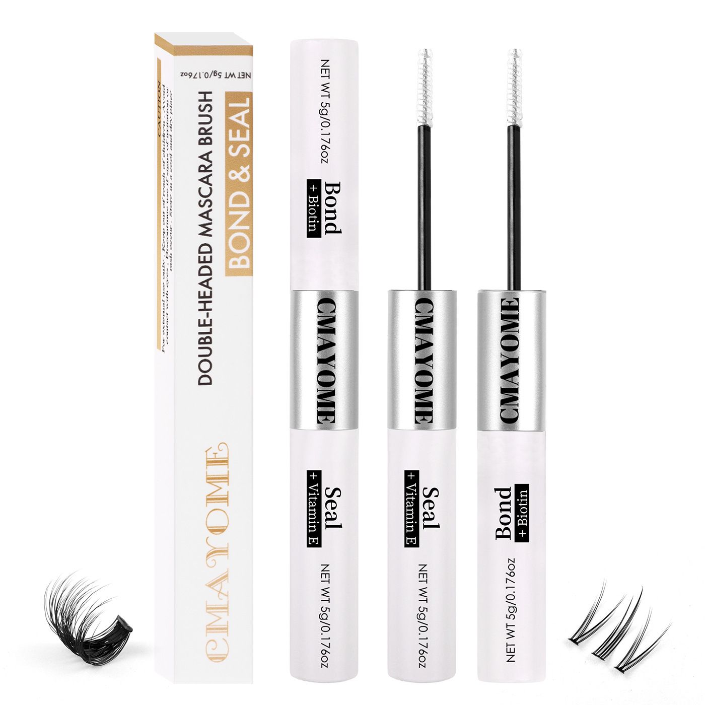 Double DIY Segmented False Eyelash Glue Self-grafting Quick-drying Eyelash Glue False Eyelash Glue Waterproof Eye Lash Cosmetic Tools False Eyelashes Makeup