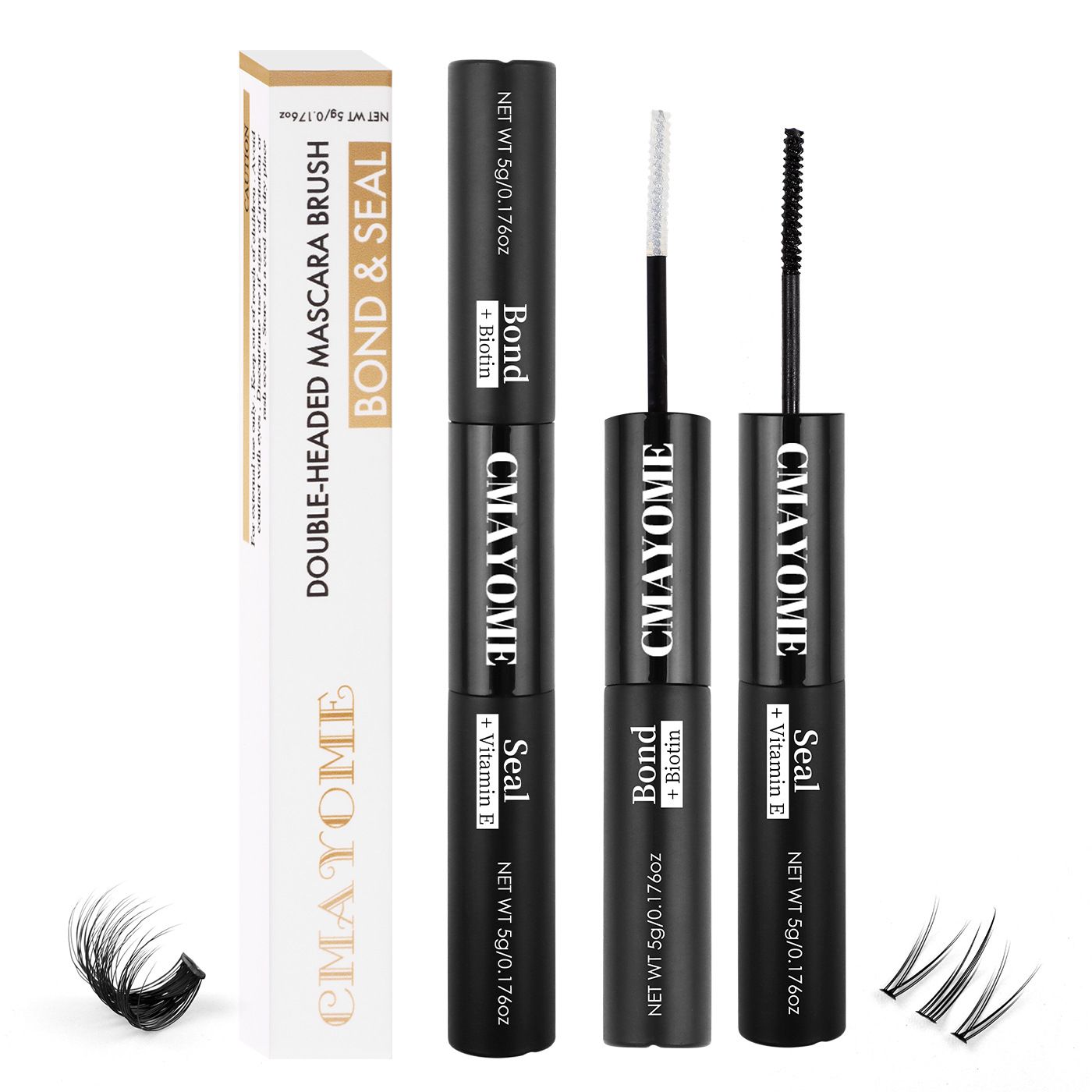 Double DIY Segmented False Eyelash Glue Self-grafting Quick-drying Eyelash Glue False Eyelash Glue Waterproof Eye Lash Cosmetic Tools False Eyelashes Makeup