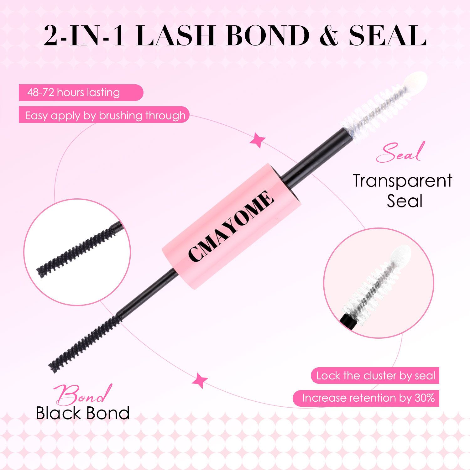 Double DIY Segmented False Eyelash Glue Self-grafting Quick-drying Eyelash Glue False Eyelash Glue Waterproof Eye Lash Cosmetic Tools False Eyelashes Makeup