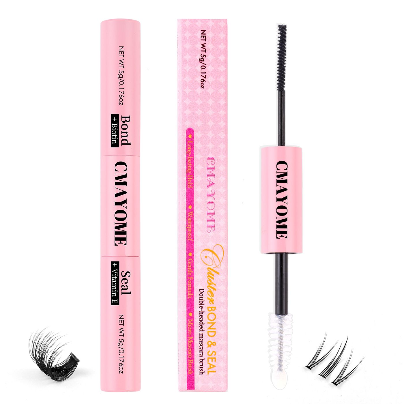 Double DIY Segmented False Eyelash Glue Self-grafting Quick-drying Eyelash Glue False Eyelash Glue Waterproof Eye Lash Cosmetic Tools False Eyelashes Makeup