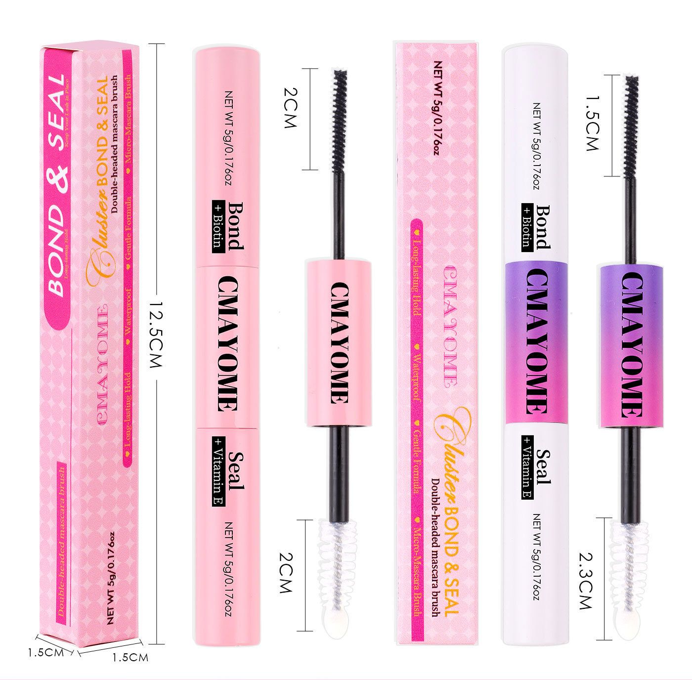 Double DIY Segmented False Eyelash Glue Self-grafting Quick-drying Eyelash Glue False Eyelash Glue Waterproof Eye Lash Cosmetic Tools False Eyelashes Makeup