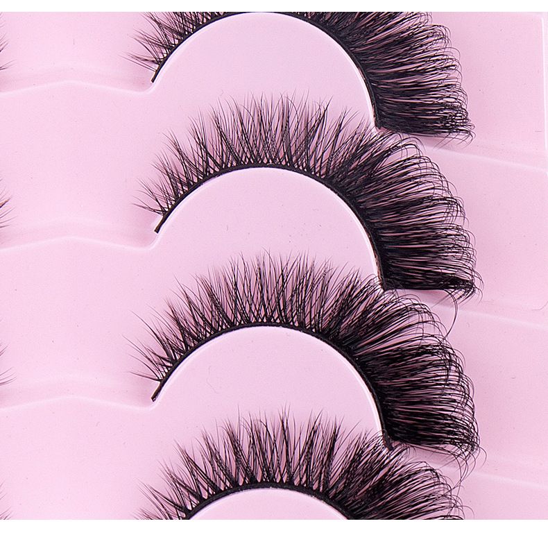 7 Pairs Cat Eye Lashes Wispy Fake Lashes Fluffy Cat Eye Lashes Extensions False Eyelashes  false eyelash set, large capacity dense single cluster of false eyelashes（30D/40D/50D/60D/80D/100D）