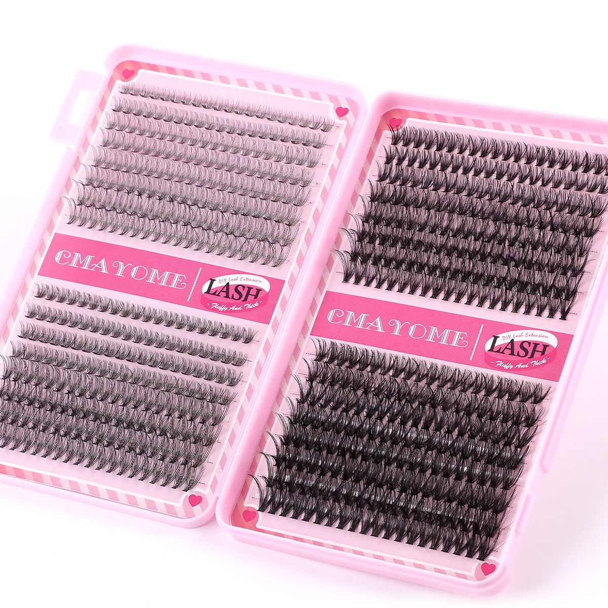 Hot-Melt Multi-Hairs Of False Eyelashes, Large-Capacity Dense D Roll 10D-100D False Eyelashes Book Set Four Types Of Thick False Eyelashes