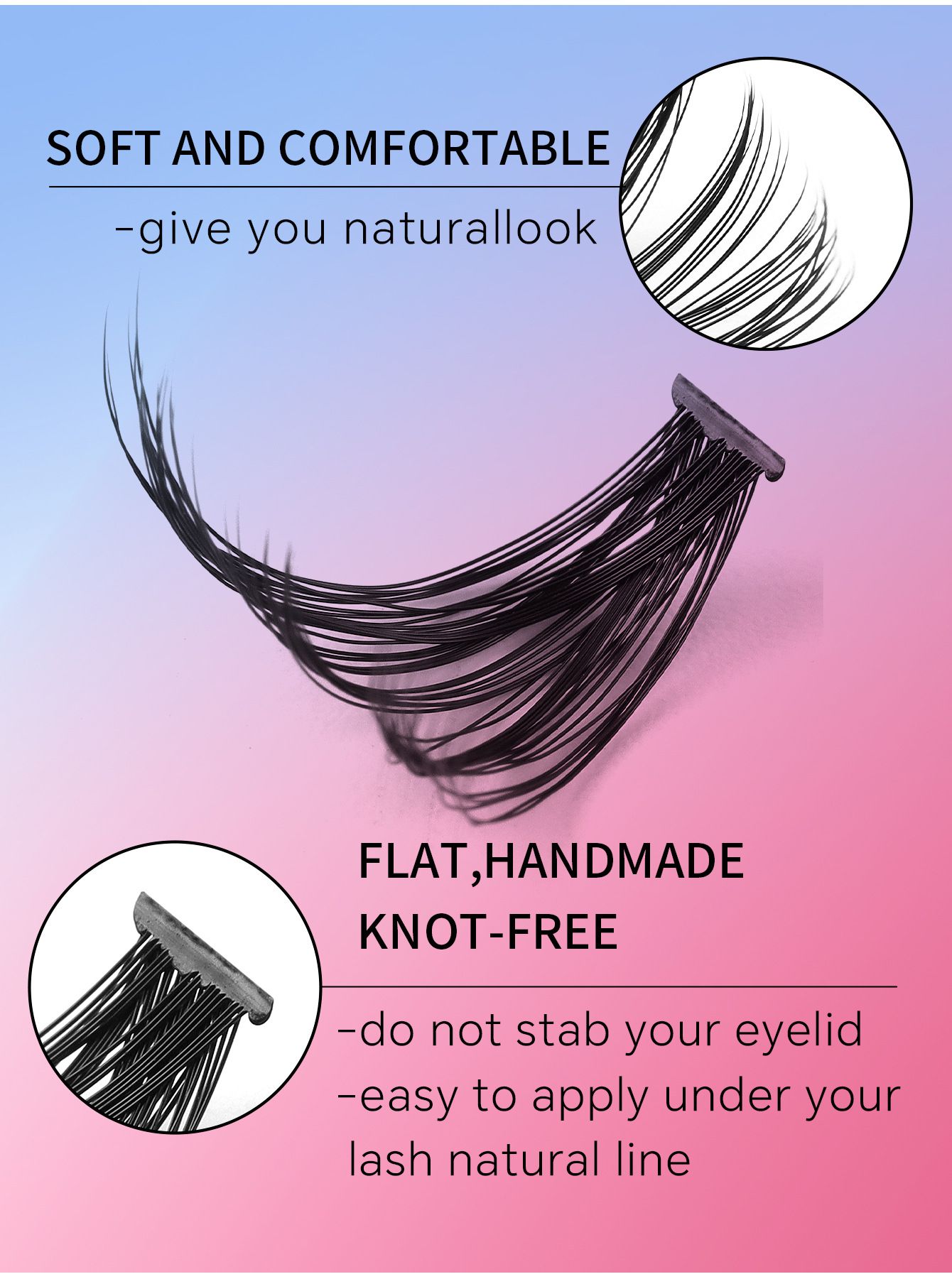 Hot-Melt Multi-Hairs Of False Eyelashes, Large-Capacity Dense D Roll 10D-100D False Eyelashes Book Set Four Types Of Thick False Eyelashes