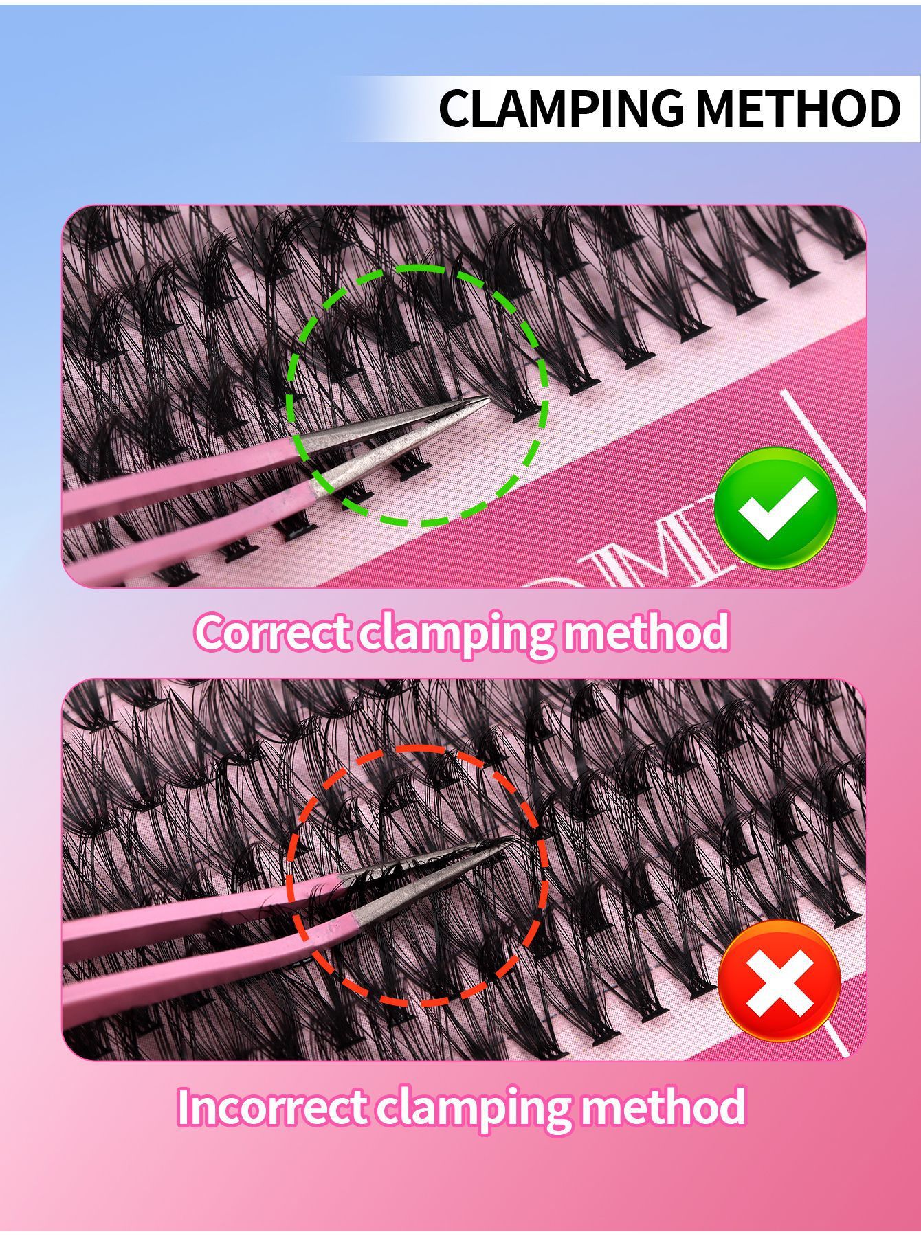 Hot-Melt Multi-Hairs Of False Eyelashes, Large-Capacity Dense D Roll 10D-100D False Eyelashes Book Set Four Types Of Thick False Eyelashes