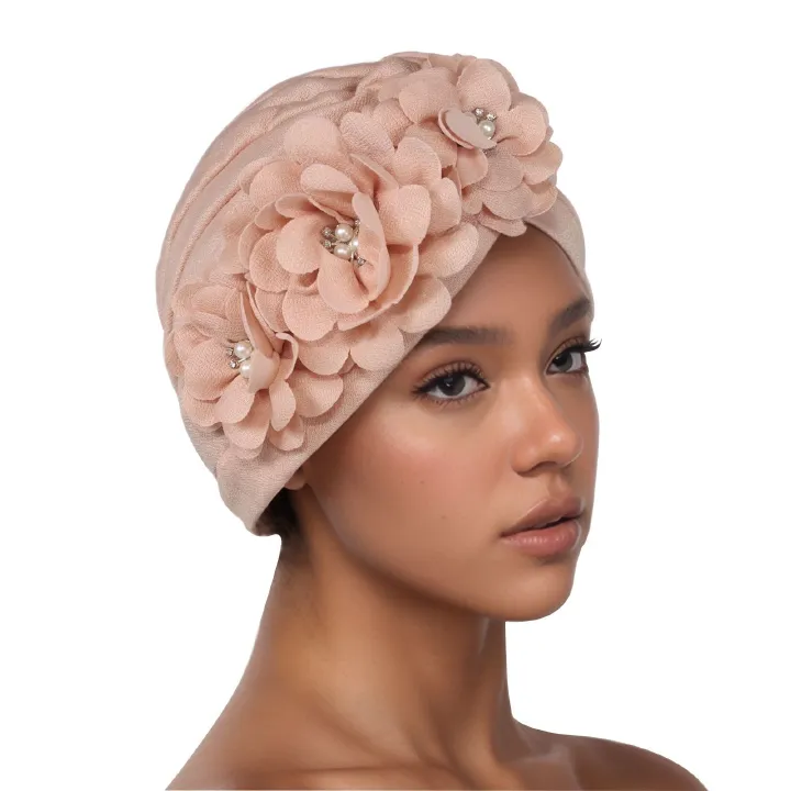 Cotton Solid Folds Pearl Muslim Turban Scarf Women Islamic Inner Hijab Caps Arab Wrap Head Hats Mujer 100% Turban Bonnet Cap Pretied Turban Head Hair Accessories Women Hats Caps Muslim Turban
