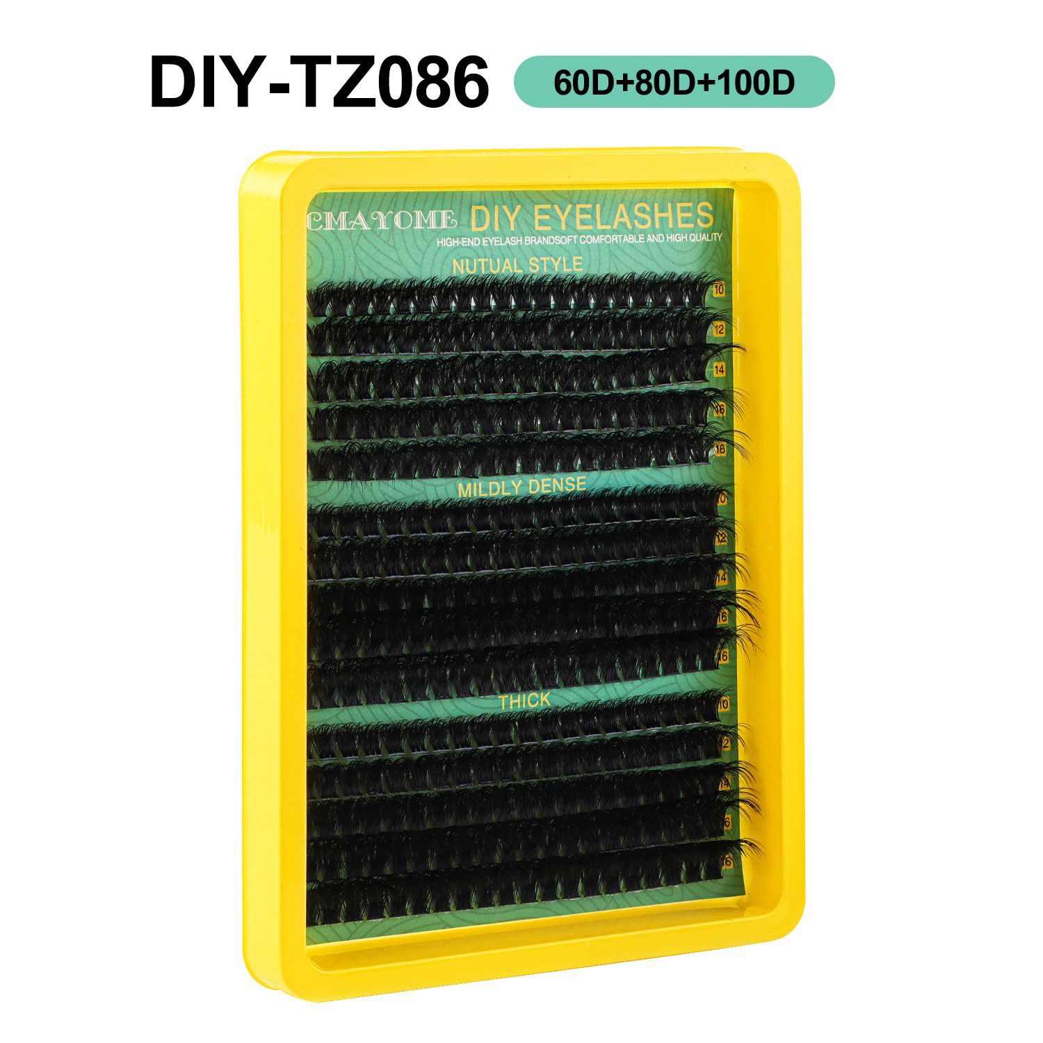 Single-cluster Segmented 3 Mixed Eyelash Glue Tweezers Set D Warping Natural Thick Eyelashes  Classic Individual Eyelash Extension Lashes Matte Black Professional Extension Individual Eyelashes