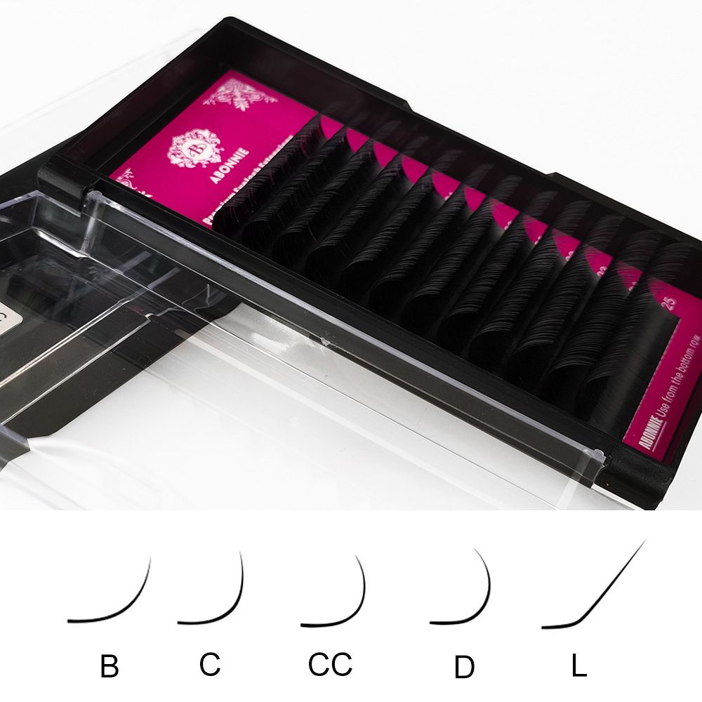 Lash Extension 0.05mm D Curl 15-20mm Mixed Classic Eyelash Extension Matte Black Individual Lashes Professional Salon Use Single Eyelashes