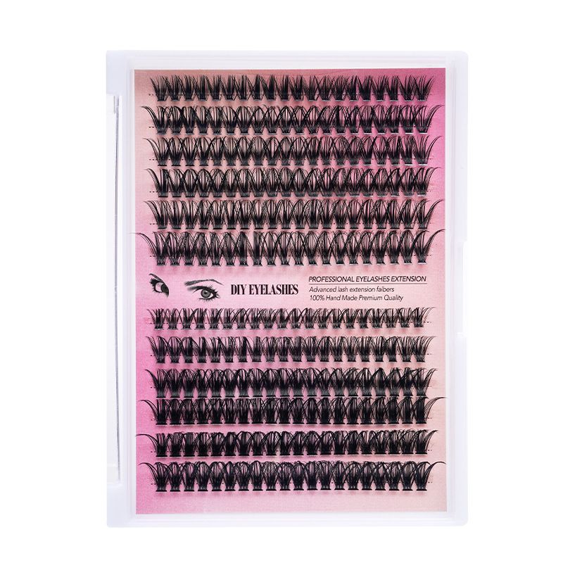 False Eyelashes Clusters, Includes 20 Clusters 10-16mm Mix Cluster Lashes, Natural Look Wispy Wisps, DIY Lash Extension Kit for Home