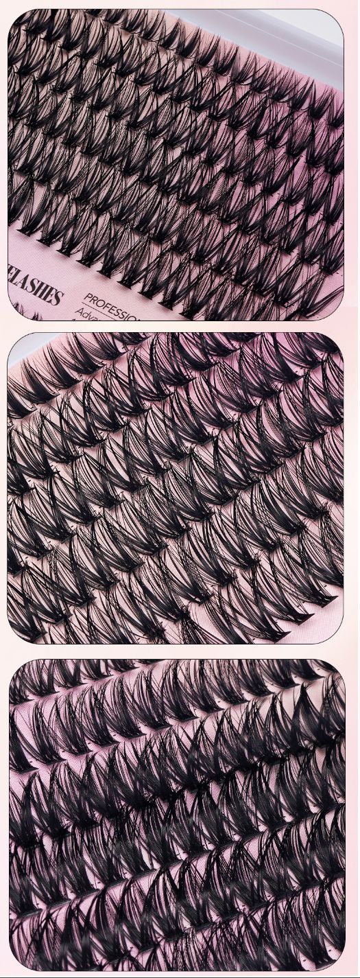 False Eyelashes Clusters, Includes 20 Clusters 10-16mm Mix Cluster Lashes, Natural Look Wispy Wisps, DIY Lash Extension Kit for Home