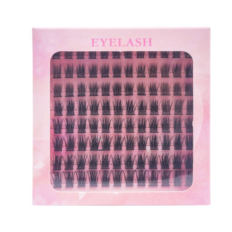 Thick False Eyelashes Segmented Single Cluster Self-grafting DIY Segmented false eyelash set, large capacity dense single cluster of false eyelashes
