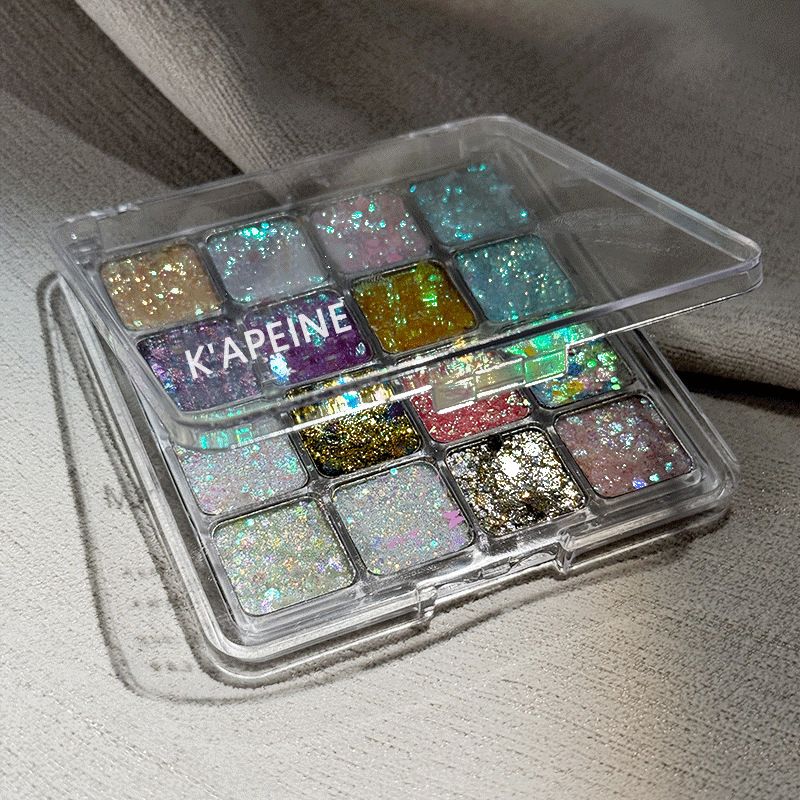 164Color Pro Pallet - Holographic Body Glitter Gel for Body, Face, Hair - Vegan & Cruelty Free - Electric Bliss Beauty (24 Pack)