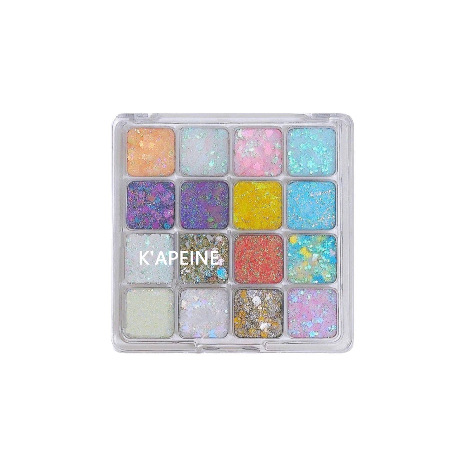 164Color Pro Pallet - Holographic Body Glitter Gel for Body, Face, Hair - Vegan & Cruelty Free - Electric Bliss Beauty (24 Pack)