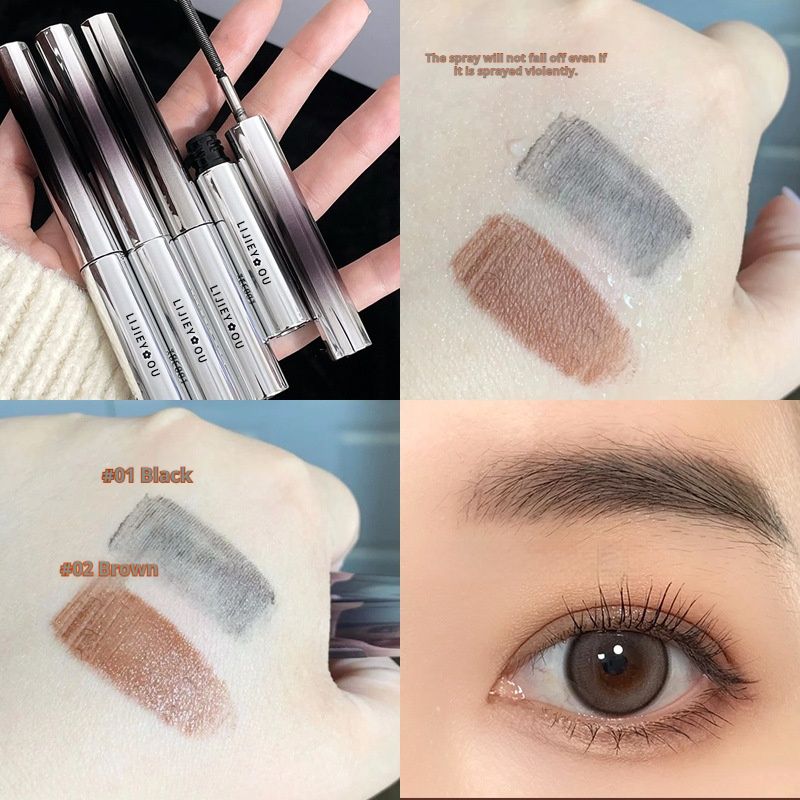 Long roll of steel tube mascara waterproof fiber does not smudge female lower eyelashes. Metal lengthening encryption settingMascara Fine Brush Head Waterproof Sweat Proof Lengthened Volume Warping