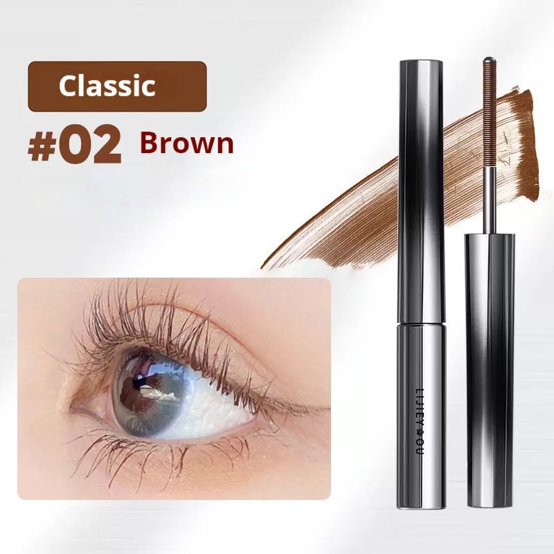 Long roll of steel tube mascara waterproof fiber does not smudge female lower eyelashes. Metal lengthening encryption settingMascara Fine Brush Head Waterproof Sweat Proof Lengthened Volume Warping
