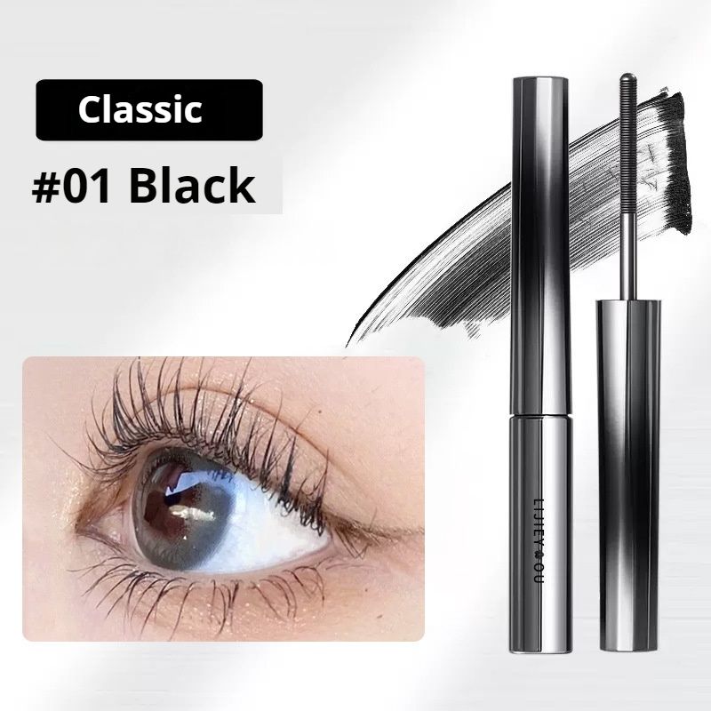 Long roll of steel tube mascara waterproof fiber does not smudge female lower eyelashes. Metal lengthening encryption settingMascara Fine Brush Head Waterproof Sweat Proof Lengthened Volume Warping