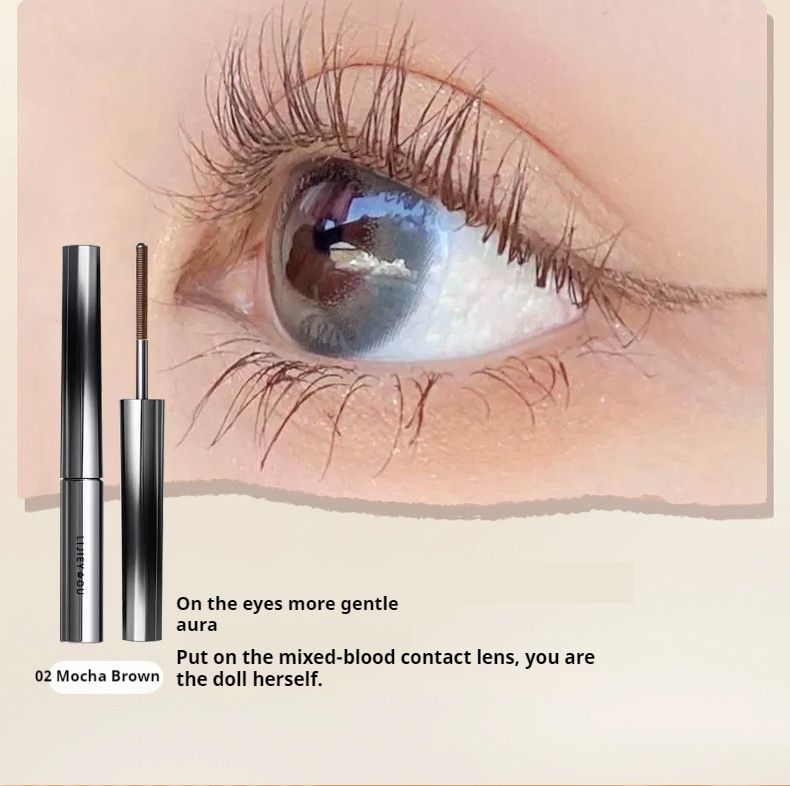 Long roll of steel tube mascara waterproof fiber does not smudge female lower eyelashes. Metal lengthening encryption settingMascara Fine Brush Head Waterproof Sweat Proof Lengthened Volume Warping