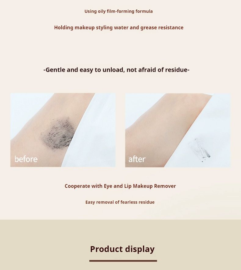 Long roll of steel tube mascara waterproof fiber does not smudge female lower eyelashes. Metal lengthening encryption settingMascara Fine Brush Head Waterproof Sweat Proof Lengthened Volume Warping