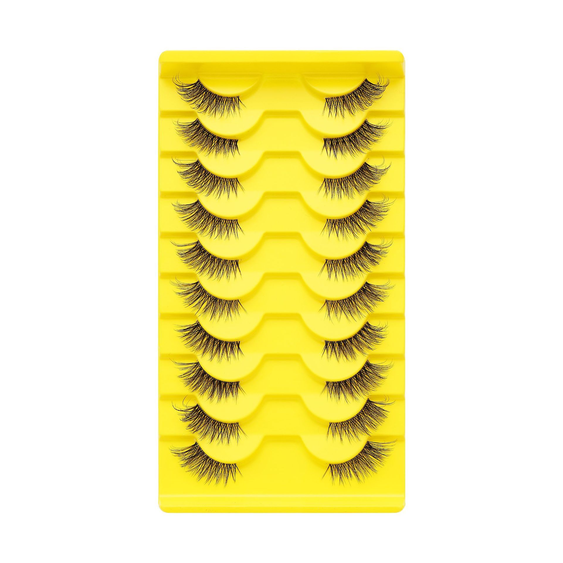 DINGSEN false eyelashes 10 pairs of eyelash eyelash without stalk 3D False Eyelashes Faux Mink Lashes Thick Natural Soft Eyelash Extension cils Dramatic Volume Long Lashes