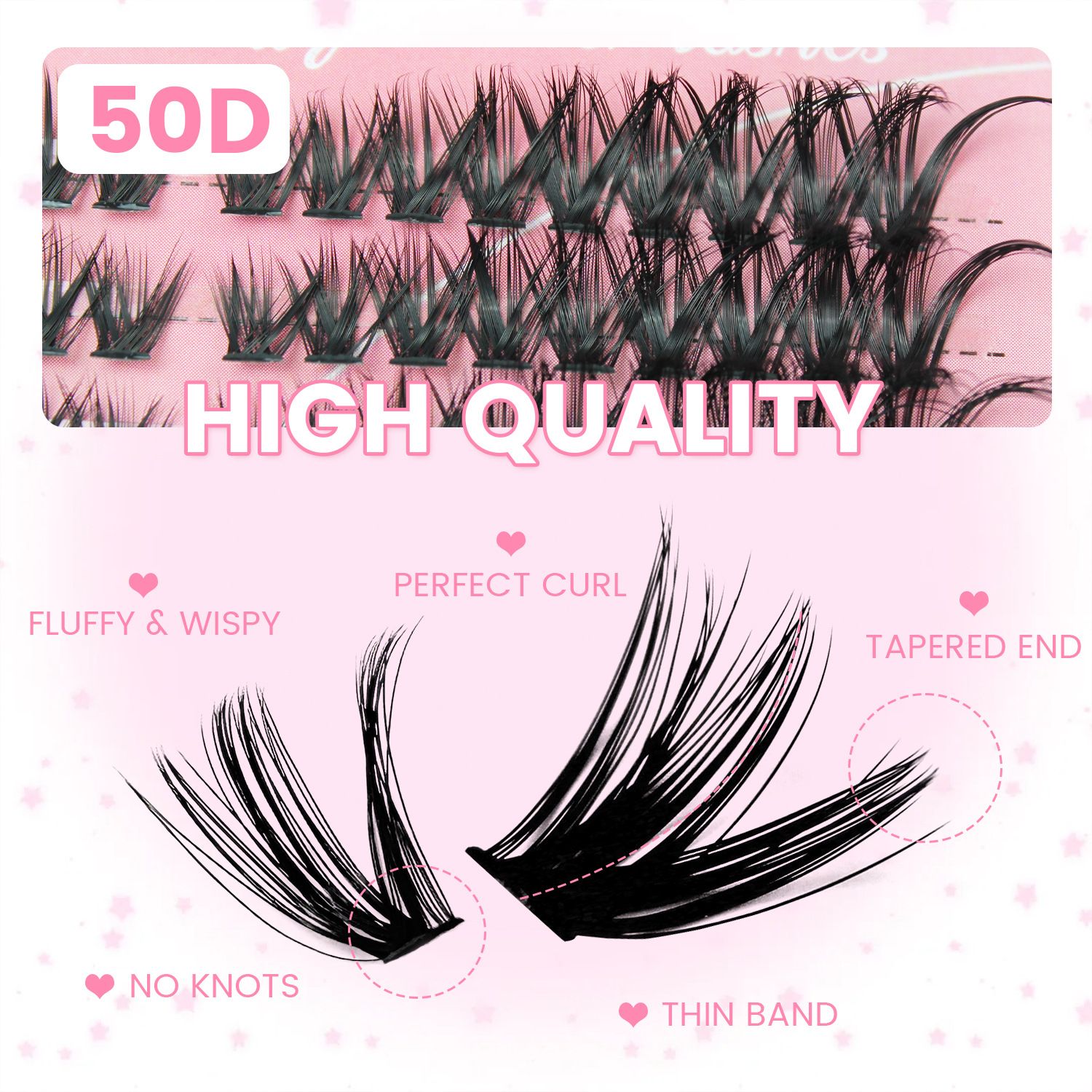 Lash Clusters Kit - Stunning Natural Black 60D Volume Eyelash Extensions, 216 Pcs Individual Lashes 8-16mm, D Curl Thick Cluster Lashes for Gorgeous Eyes