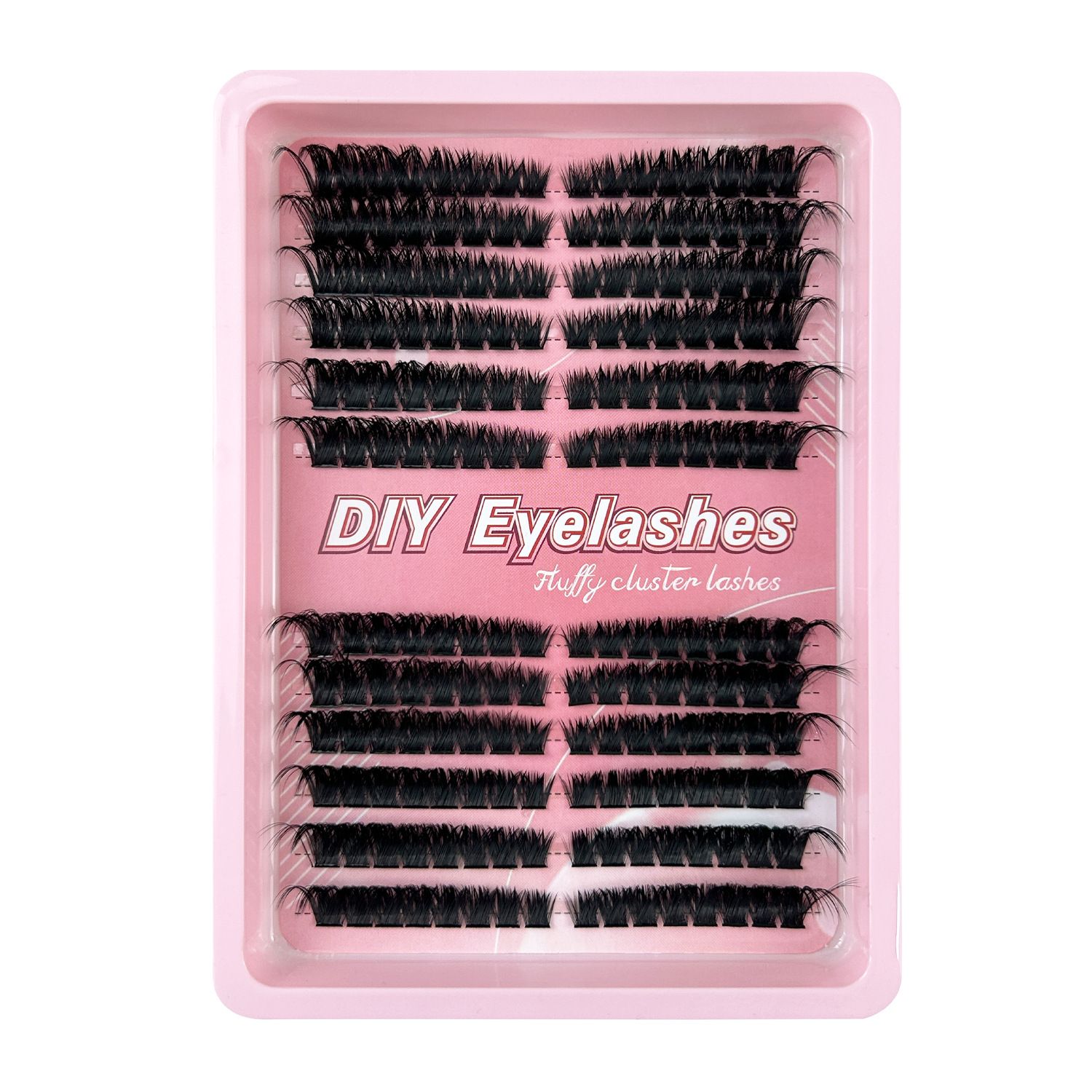 Lash Clusters Kit - Stunning Natural Black 60D Volume Eyelash Extensions, 216 Pcs Individual Lashes 8-16mm, D Curl Thick Cluster Lashes for Gorgeous Eyes