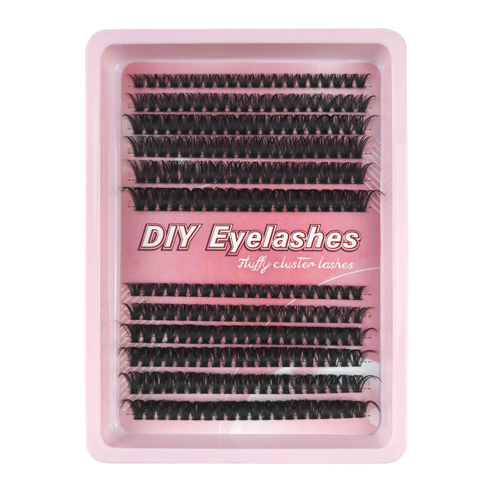 Lash Clusters Kit - Stunning Natural Black 60D Volume Eyelash Extensions, 216 Pcs Individual Lashes 8-16mm, D Curl Thick Cluster Lashes for Gorgeous Eyes