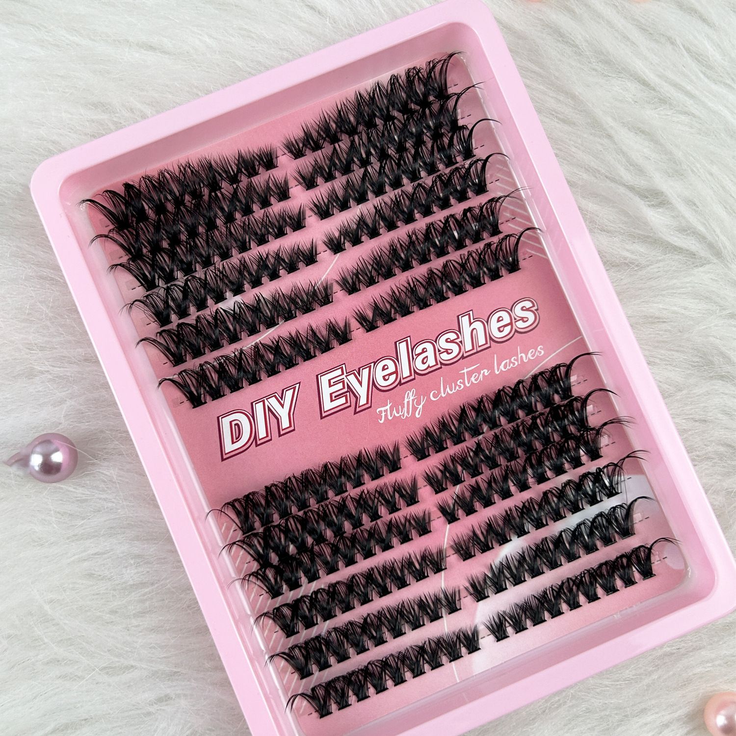 Lash Clusters Kit - Stunning Natural Black 60D Volume Eyelash Extensions, 216 Pcs Individual Lashes 8-16mm, D Curl Thick Cluster Lashes for Gorgeous Eyes