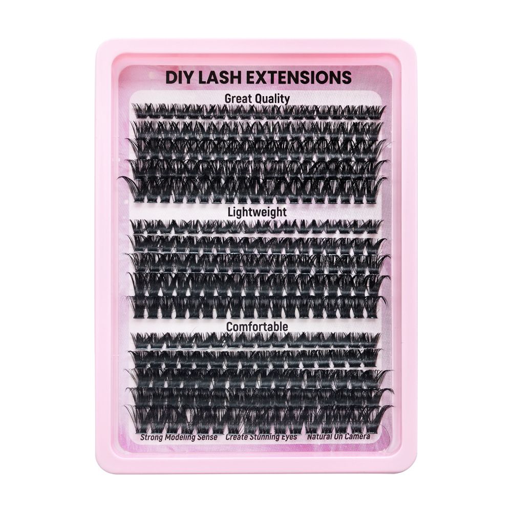 80D/100D/120D Hot-melt Multi-hairs Natural Female Eyelashes Thick False Eyelashes clusters False eyelashes Natural thick false eyelashes view 5