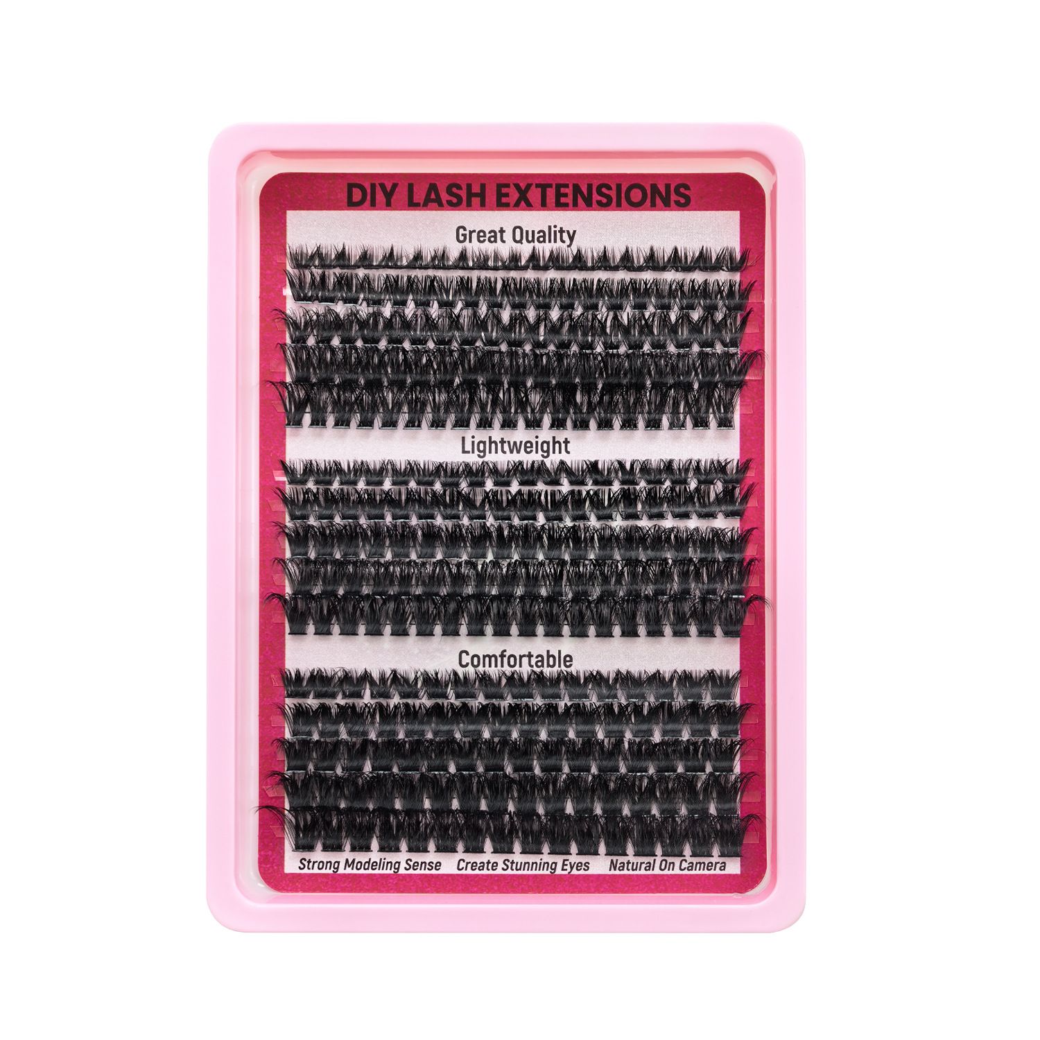 80D/100D/120D Hot-melt Multi-hairs Natural Female Eyelashes Thick False Eyelashes clusters False eyelashes Natural thick false eyelashes view 6