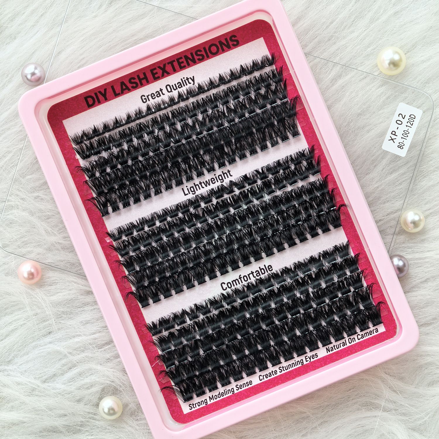80D/100D/120D Hot-melt Multi-hairs Natural Female Eyelashes Thick False Eyelashes clusters False eyelashes Natural thick false eyelashes view 8