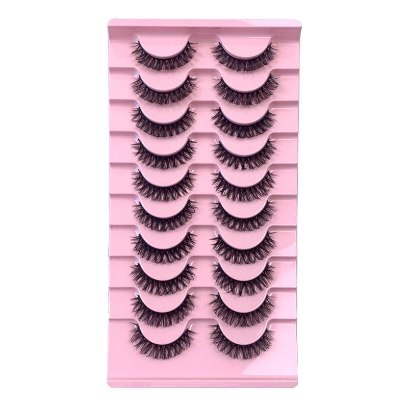 Wispy False Eyelashes Natural Look Short Mink Lashes 3D Faux Mink Eyelashes 7 Pairs Pack