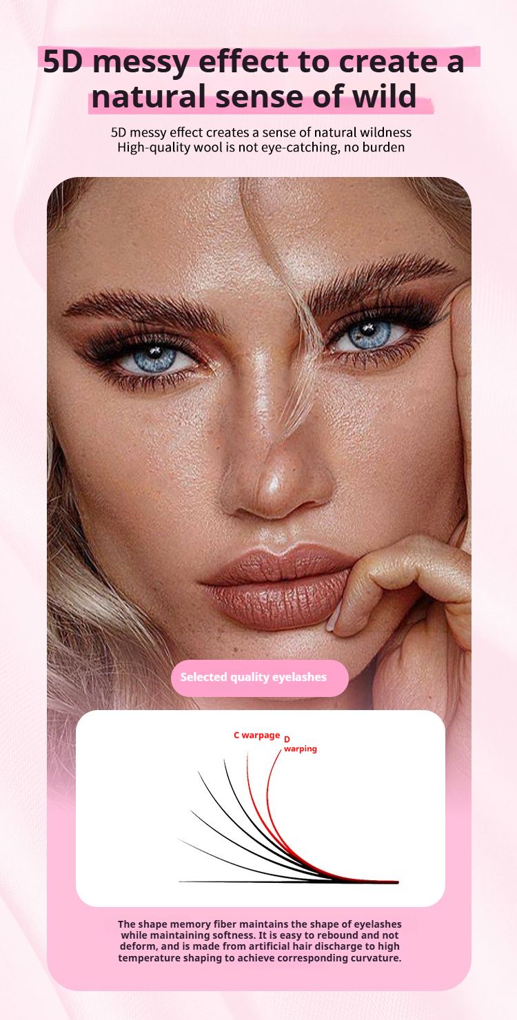 DIY Fake Eyelashes Extension Kit false eyelashes Eyes Makeup Super Soft Full Dense Lashes Natural Cosmetics Make-up forFluffy 5D effect hot melt false eyelashes 60D80D wild thick soft false eyelashes.