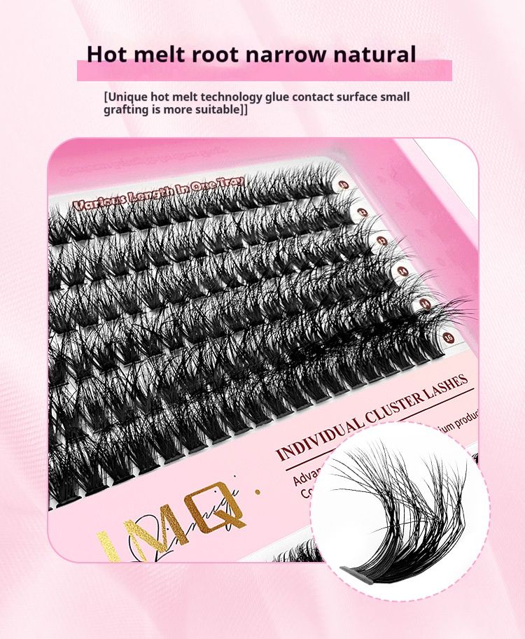DIY Fake Eyelashes Extension Kit false eyelashes Eyes Makeup Super Soft Full Dense Lashes Natural Cosmetics Make-up forFluffy 5D effect hot melt false eyelashes 60D80D wild thick soft false eyelashes.