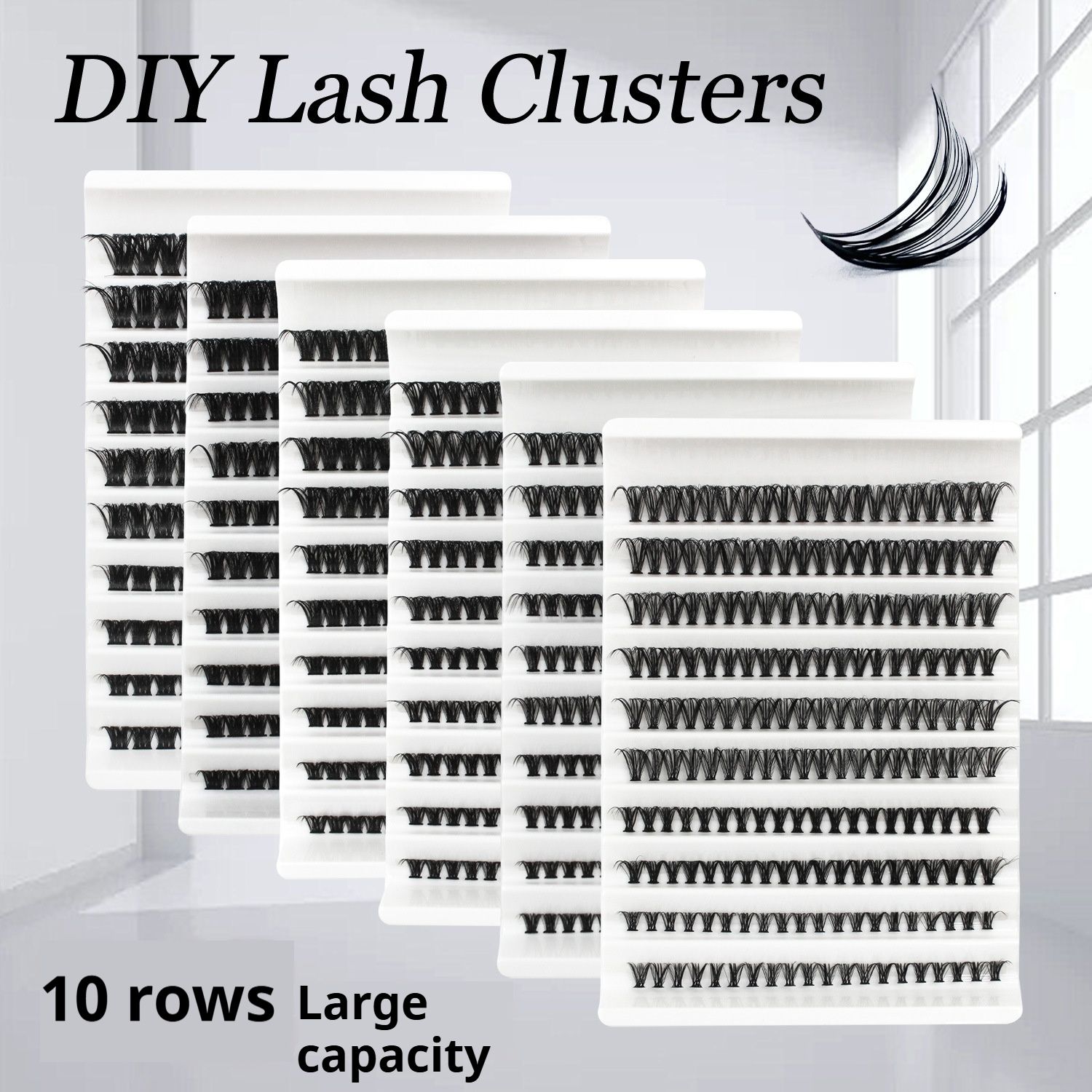 30D/40D/50D/60D/80D Mink Eyelashes 280 Bundles Natural Eyelash extension 3D Russia Volume Individual Eyelash Cluster Makeup Tools Lashes