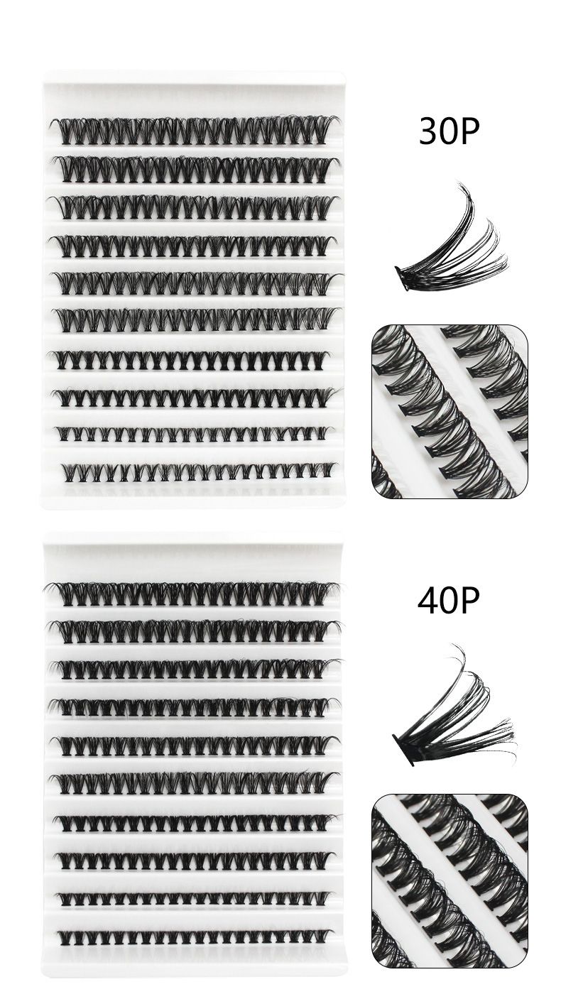 30D/40D/50D/60D/80D Mink Eyelashes 280 Bundles Natural Eyelash extension 3D Russia Volume Individual Eyelash Cluster Makeup Tools Lashes