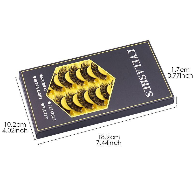 3D Mink Faux Curly and Fluffy Beautiful Natural Looking Lashes False Lashes 10 Pairs Pack