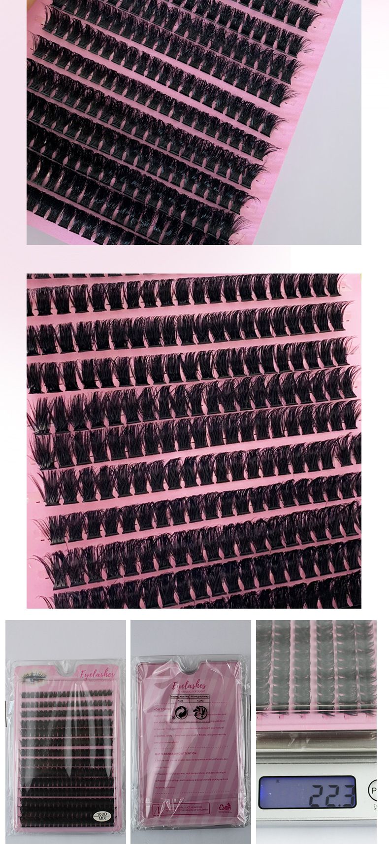 Lashes Nautral Look False Eyelashes 10 Pairs， Russian Strip Lashes Mink Wispy Lashes Pack D-curly Thick Full Volume Cat Eye Lashes Look Like Extensions