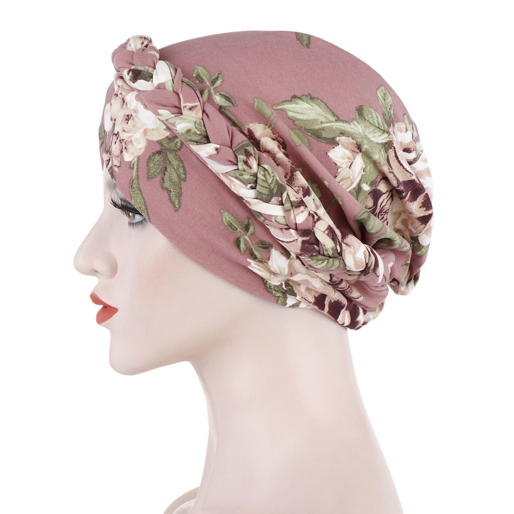 Cancer Chemo Beanies Bandana Headwrap Cap Satin Bonnet Head Scarf Hijab Braid Silky Turban Hats for Women