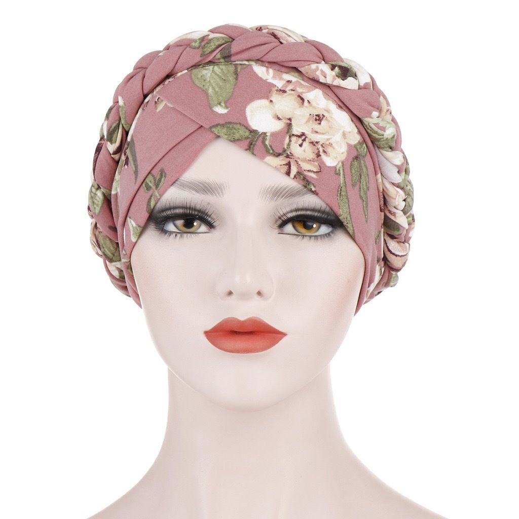 Cancer Chemo Beanies Bandana Headwrap Cap Satin Bonnet Head Scarf Hijab Braid Silky Turban Hats for Women