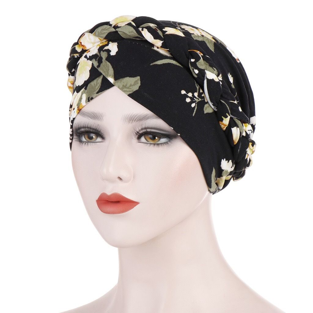 Cancer Chemo Beanies Bandana Headwrap Cap Satin Bonnet Head Scarf Hijab Braid Silky Turban Hats for Women