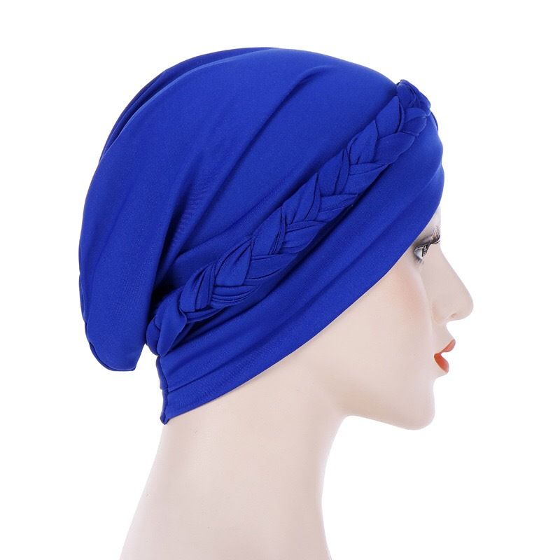 20 colors Turbans for Women African Pre-Tied Head Scarf for Women's Hair bowknot Wraps Cover Beanie Cap Headwear for Women Stretch Head Beanie Cover Twisted Pleated Headwrap Hair Cover Beanie Hats