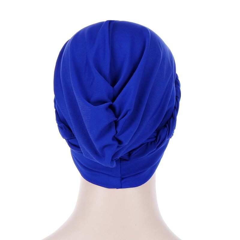 20 colors Turbans for Women African Pre-Tied Head Scarf for Women's Hair bowknot Wraps Cover Beanie Cap Headwear for Women Stretch Head Beanie Cover Twisted Pleated Headwrap Hair Cover Beanie Hats