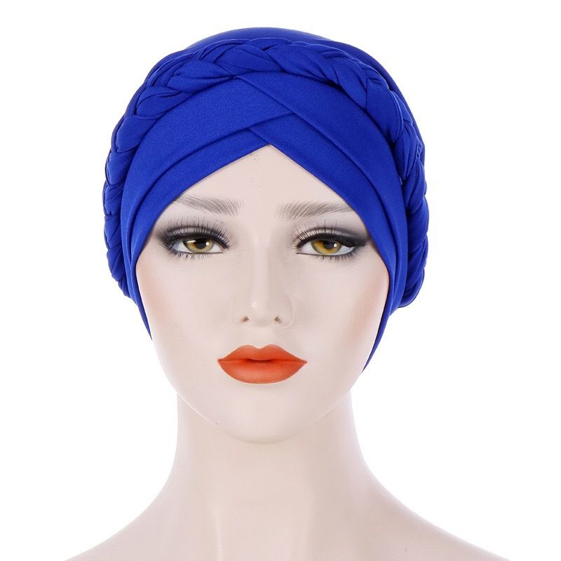 20 colors Turbans for Women African Pre-Tied Head Scarf for Women's Hair bowknot Wraps Cover Beanie Cap Headwear for Women Stretch Head Beanie Cover Twisted Pleated Headwrap Hair Cover Beanie Hats
