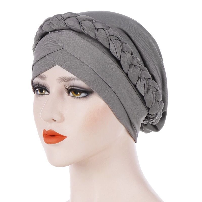 20 colors Turbans for Women African Pre-Tied Head Scarf for Women's Hair bowknot Wraps Cover Beanie Cap Headwear for Women Stretch Head Beanie Cover Twisted Pleated Headwrap Hair Cover Beanie Hats