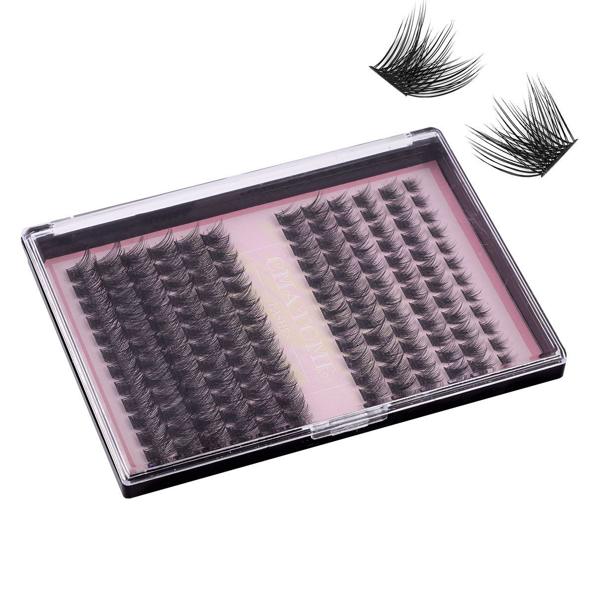 Natural Dense C-curve Single Cluster False Eyelashes Festival 8-16mmdiy Segmented Thick Eyelashes Diy Segmented Eyelash False Eyelash D Curve Natural Thick Curl 30d80d Single Tufted high-capacity Eyel