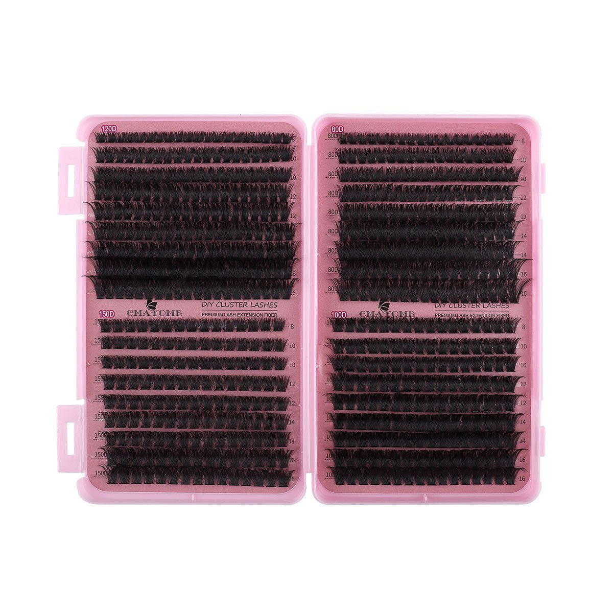 DIY Eyelash Extension Set D 621 Cluster Single Cluster False Eyelash 120D/150D Thick Eyelash Book DIY segmented eyelash false eyelash D curve natural thick curl 30D80D single tufted with tools
